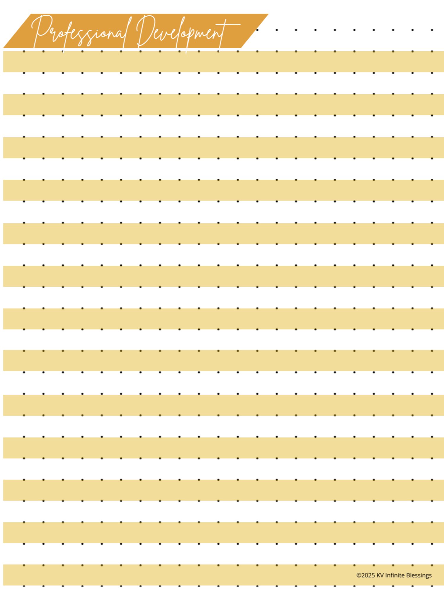 Professional Growth Journal – Printable Bullet Journal Layout for ...