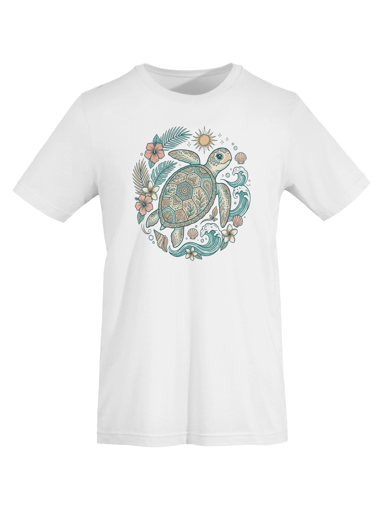 Tropical Sea Turtle Ocean Art Tee product image (147)