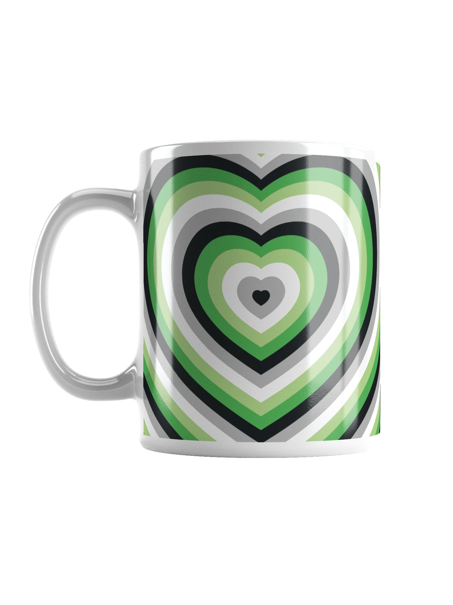 Aromantic Pride Hearts Mug (Right-handed) product image (1)