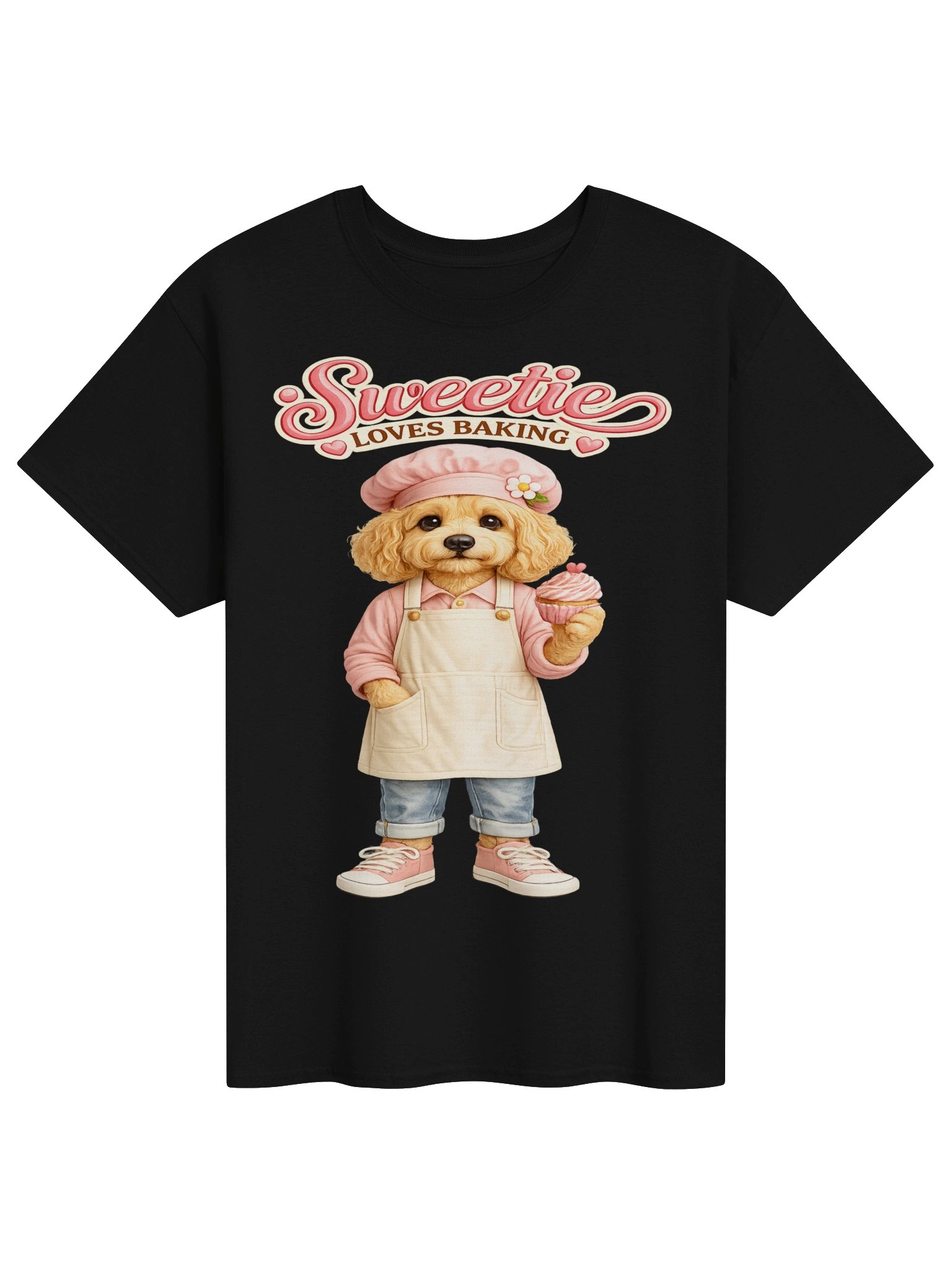 Sweetie Loves Baking Dog Adult Tee product image (1)