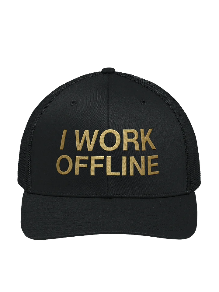 I work offline trucker hat product image (1)