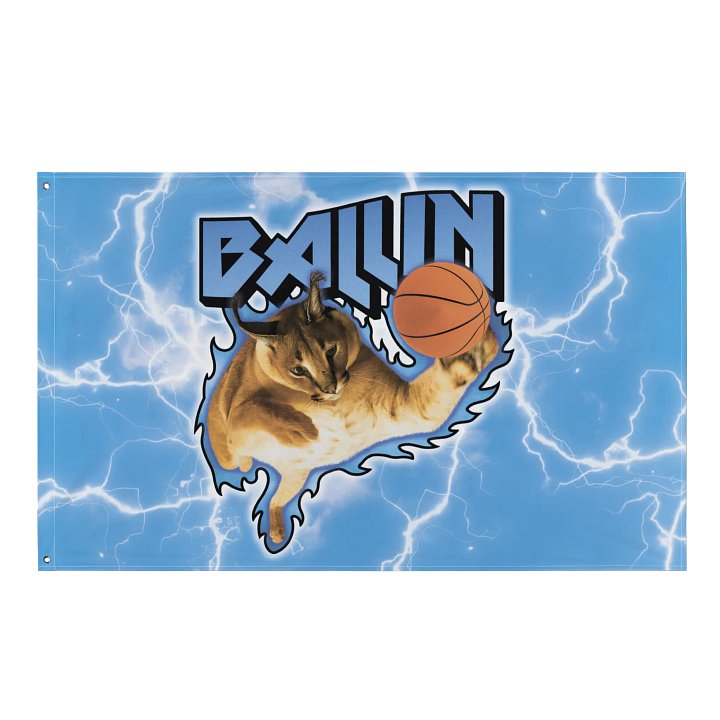 "BALLIN" BIG FLOPPA GOSHA'S FLAG product image (2)