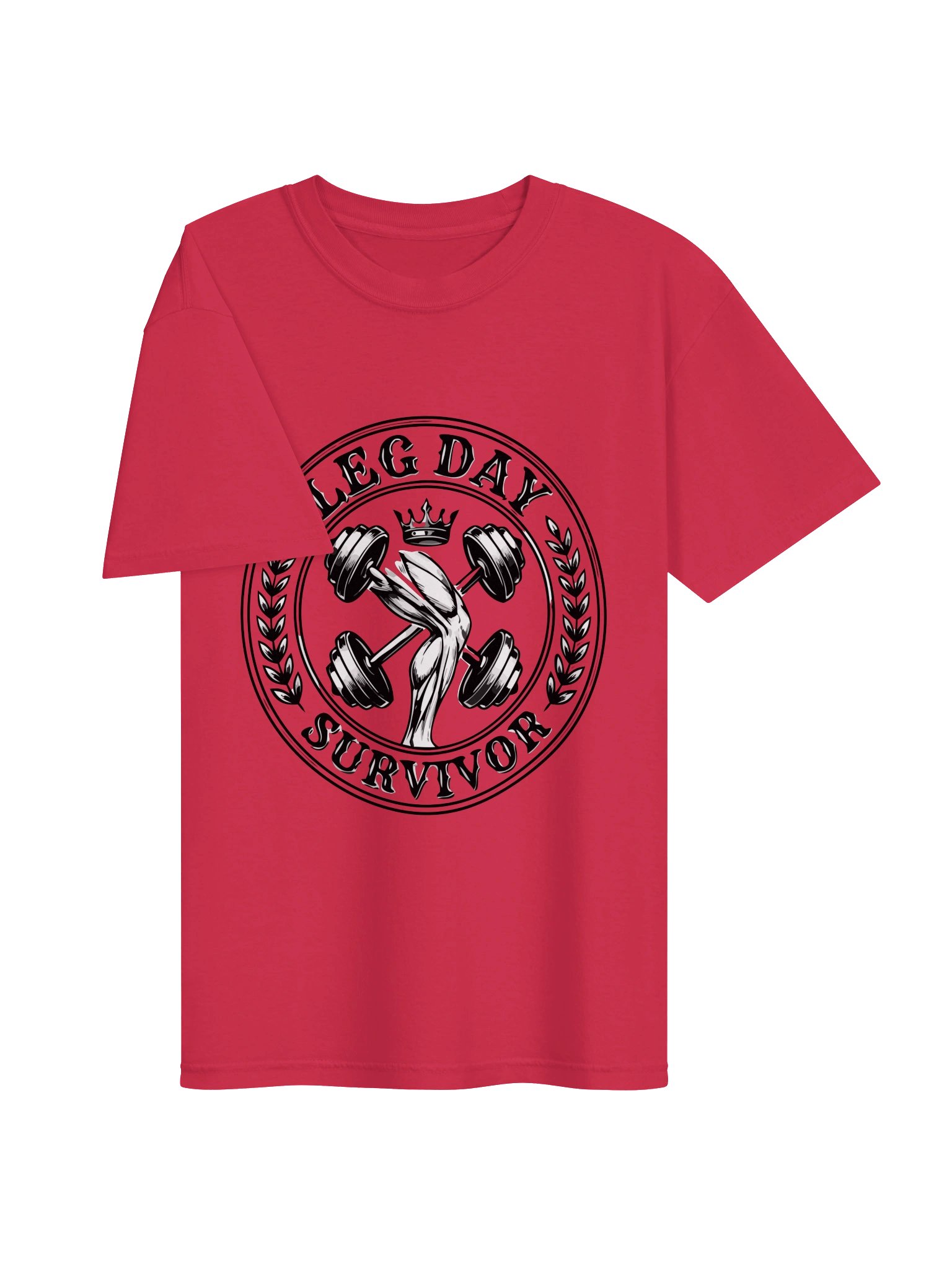 Leg Day Survivor - Vintage Crest Gym T-Shirt product image (2)