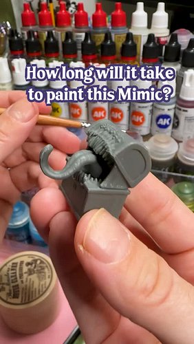 I recently painted a mimic and timed how long it took to achieve a tabletop standard look. I used contrast paint, regular bas...