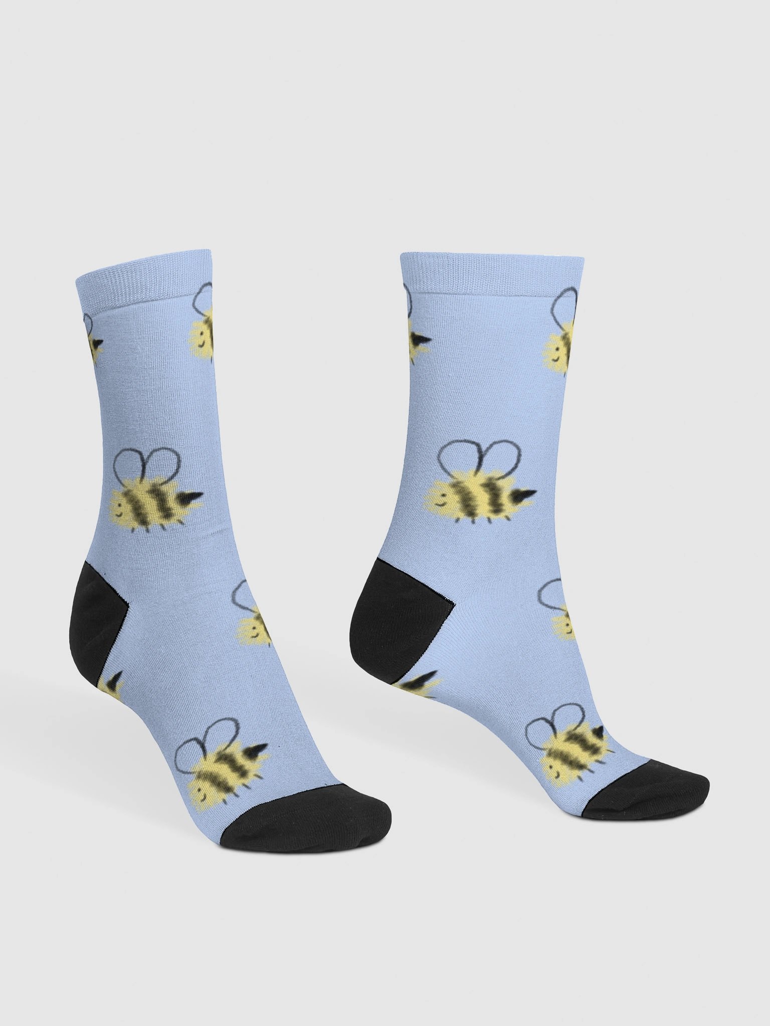 Fluffy Bees Crew Socks product image (3)
