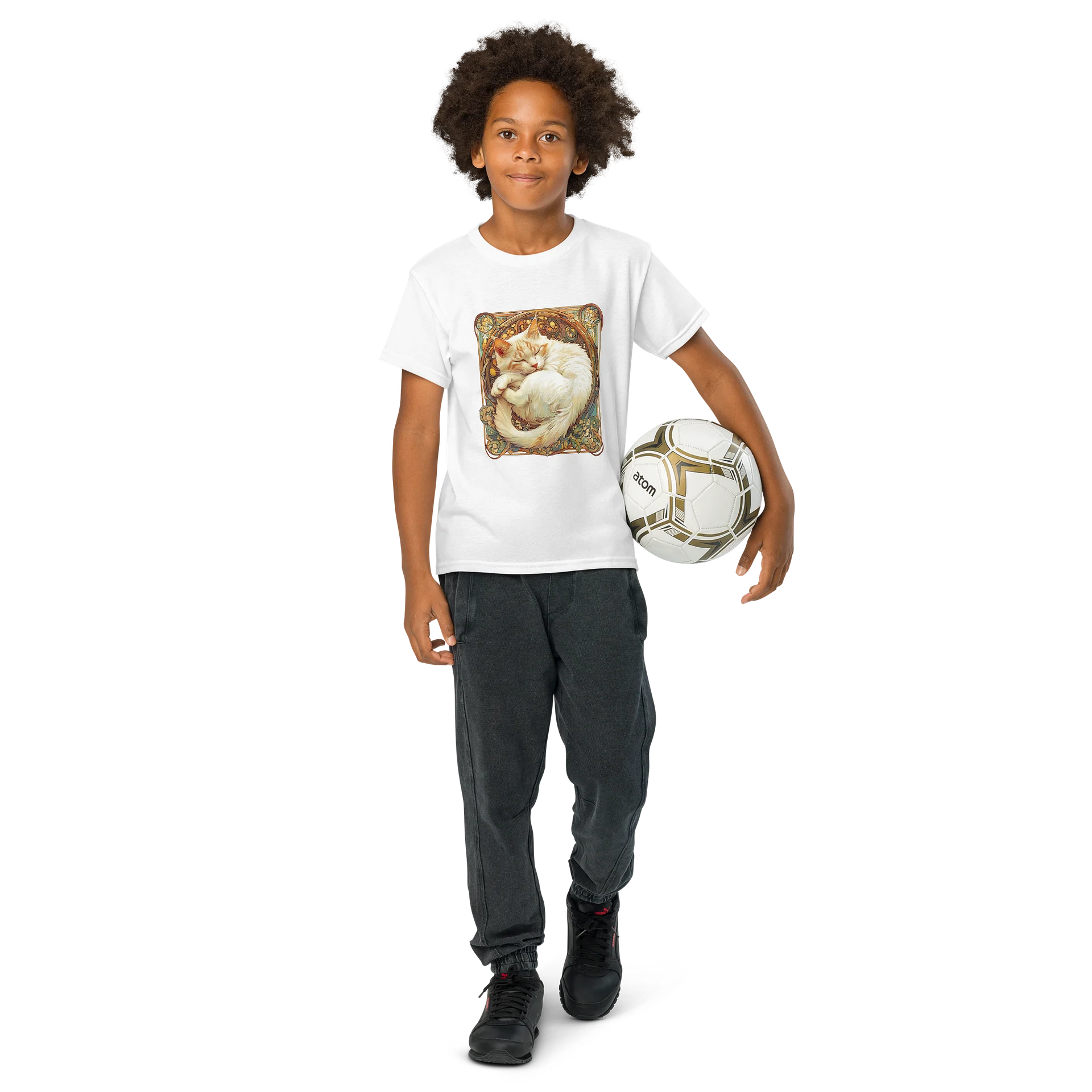 Art Nouveau Cat Dreams Youth Tee product image (64)