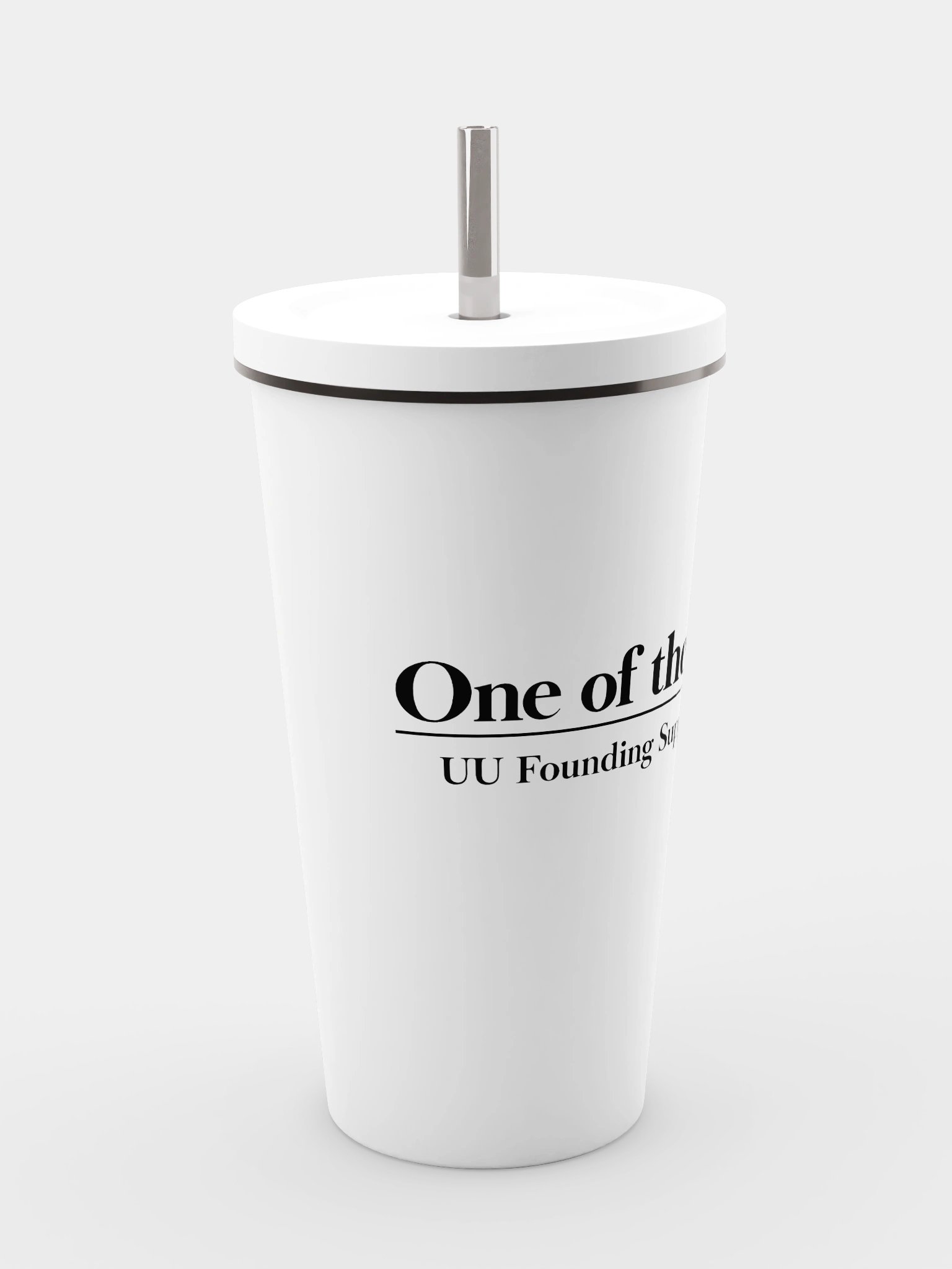 Tumbler with a Straw - White product image (4)
