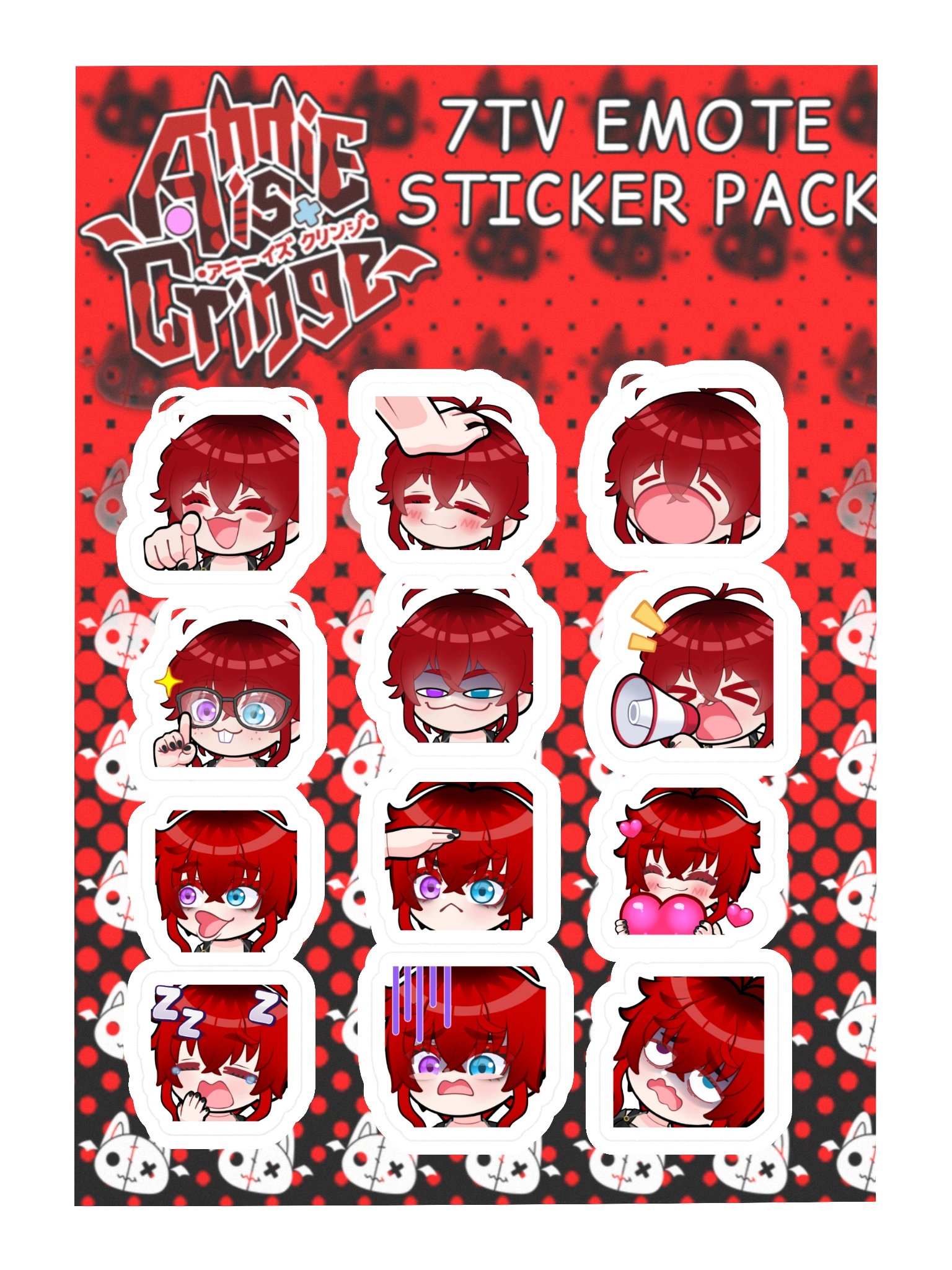 7TV Emote Sticker Pack product image (3)
