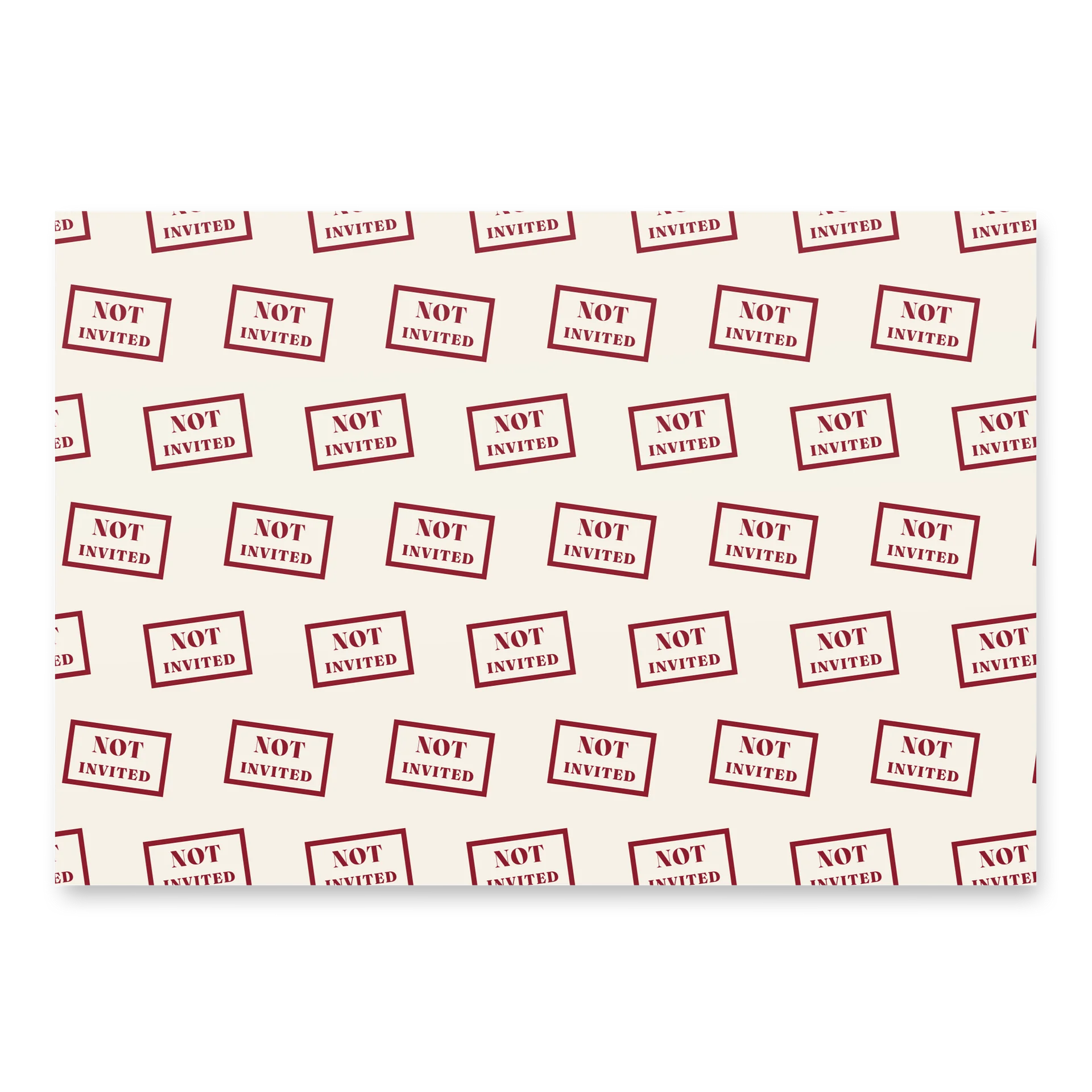 "Still Not Invited" Wrapping Paper (3 Sheets) product image (1)