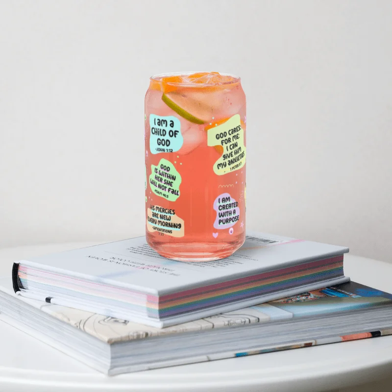 Bible Affirmation Can-Shaped Glass product image (17)