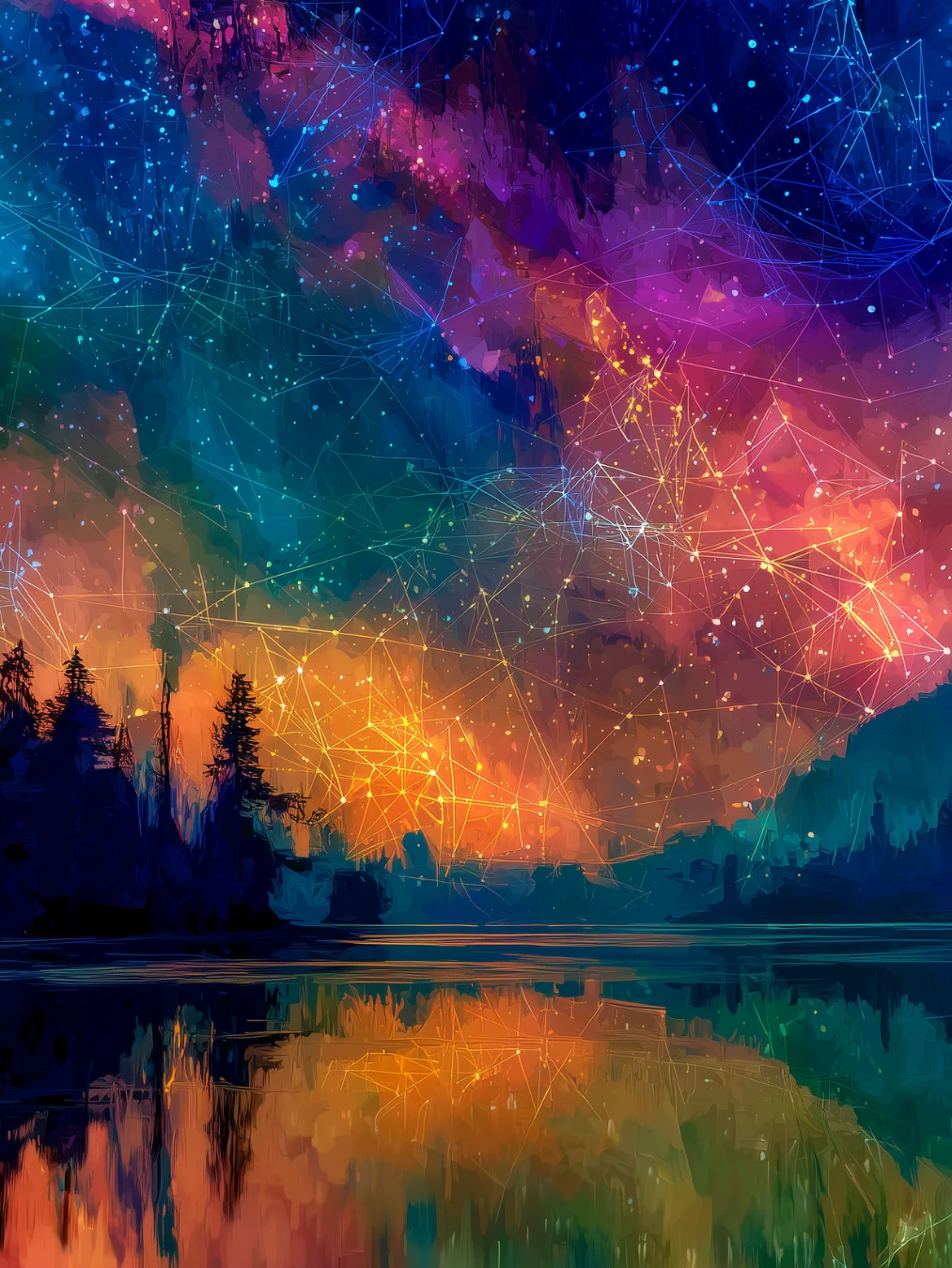 Abstract Lake Set product image (1)