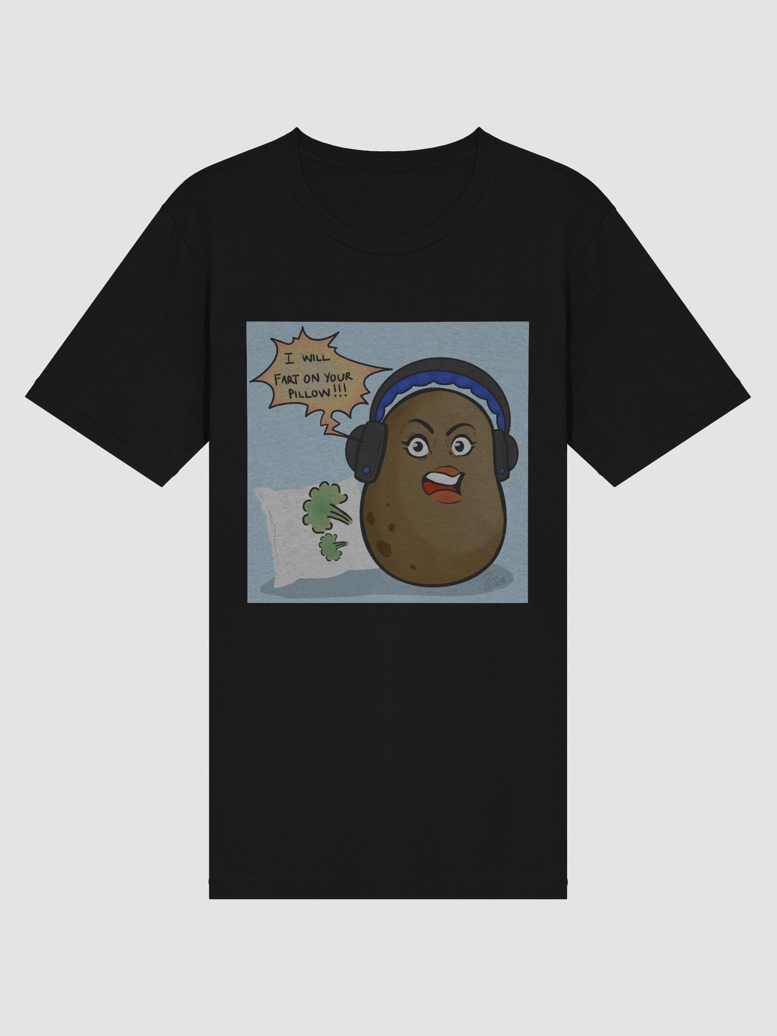 Potato Panda T-Shirt Front Design (Multiple Colors) product image (111)
