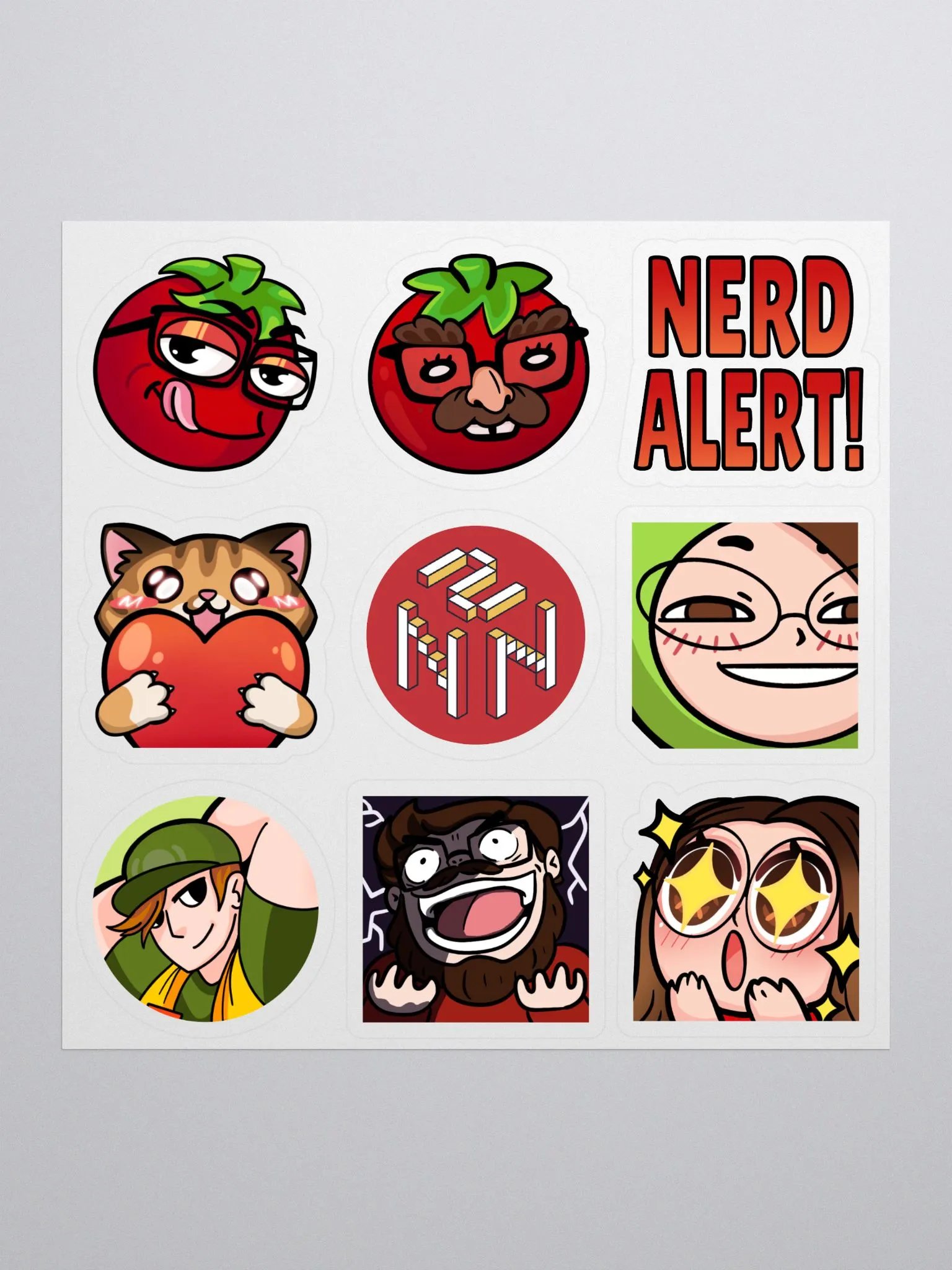 Nerdy Emote Stickers ft. Nick product image (5)
