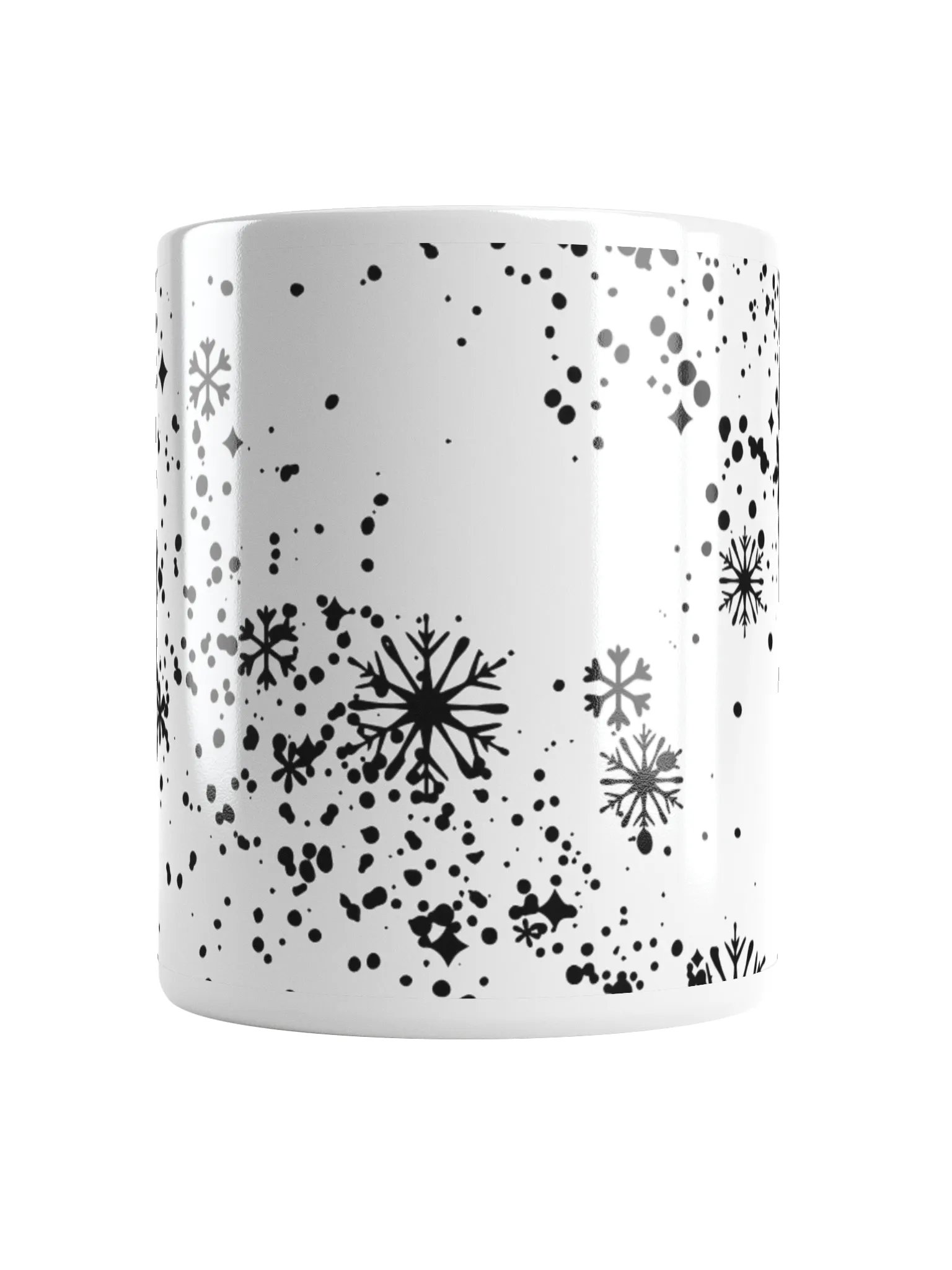 Starry Snowflake White Glossy Mug product image (14)