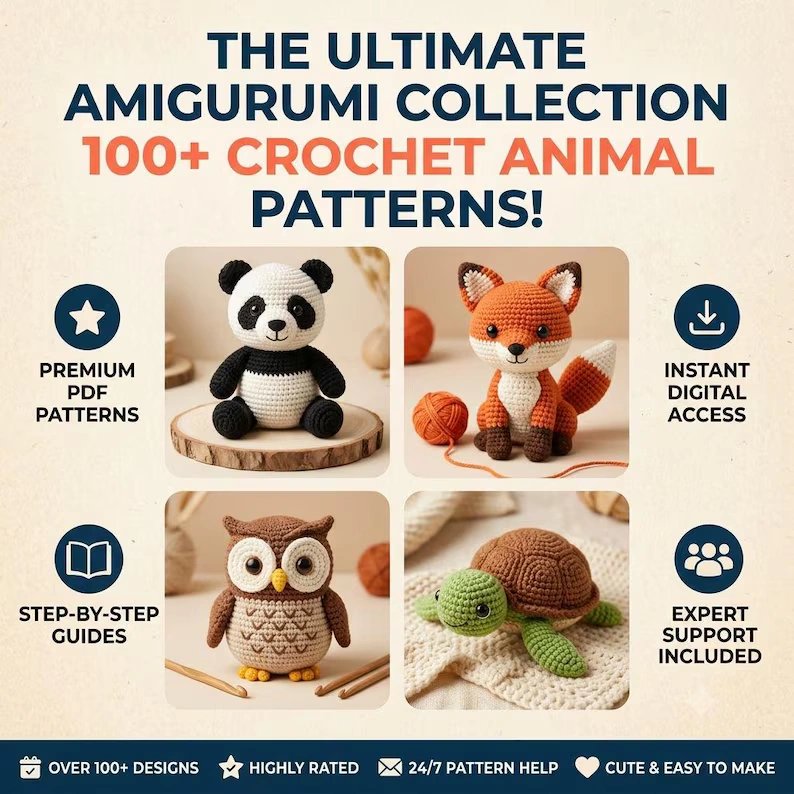 500+ Knitted Animal STL Bundle product image (2)