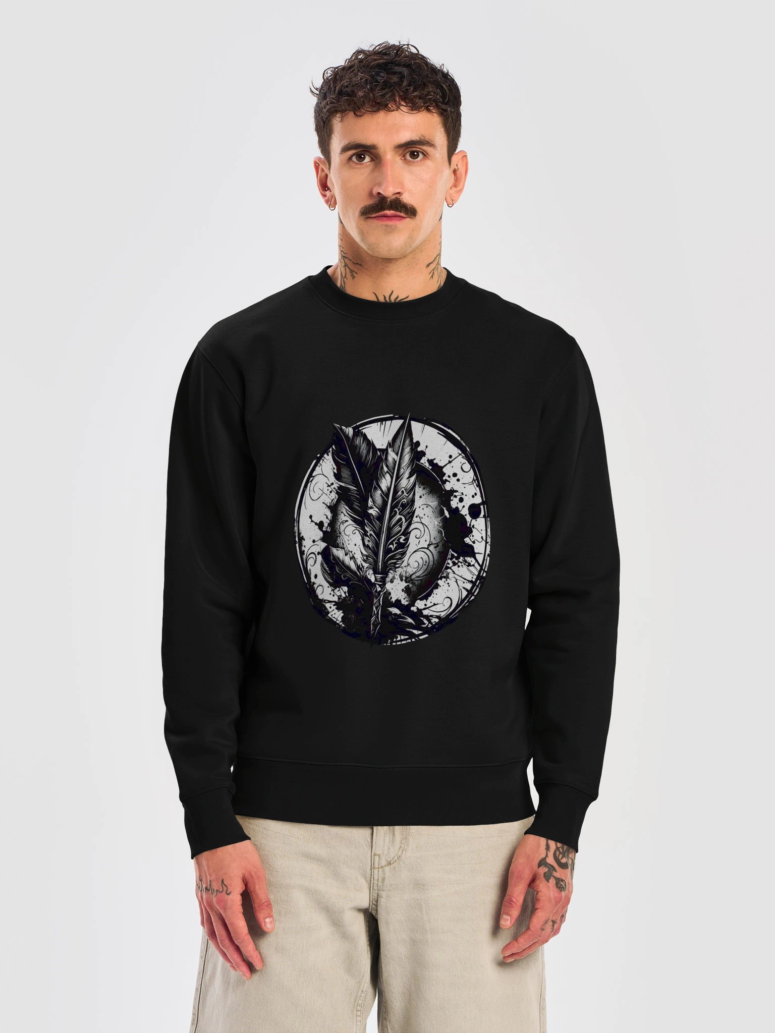 Distressed Logo Hem Crewneck product image (3)
