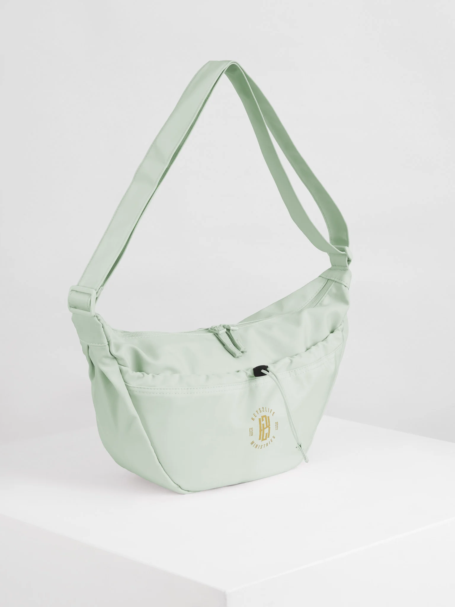 KeysLife Ministries Gold Emblem Crossbody Bag product image (6)