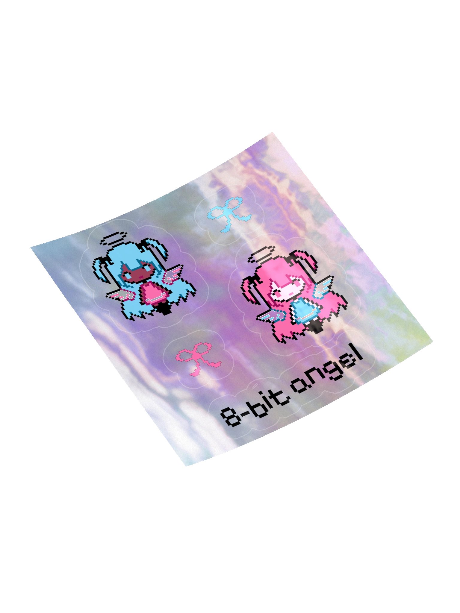 8-bit angels // holographic stickers product image (4)