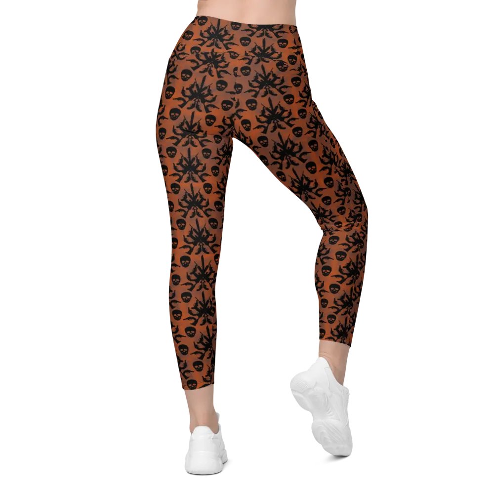 Gothic 2A High Waist Pocket Leggings - Orange product image (6)