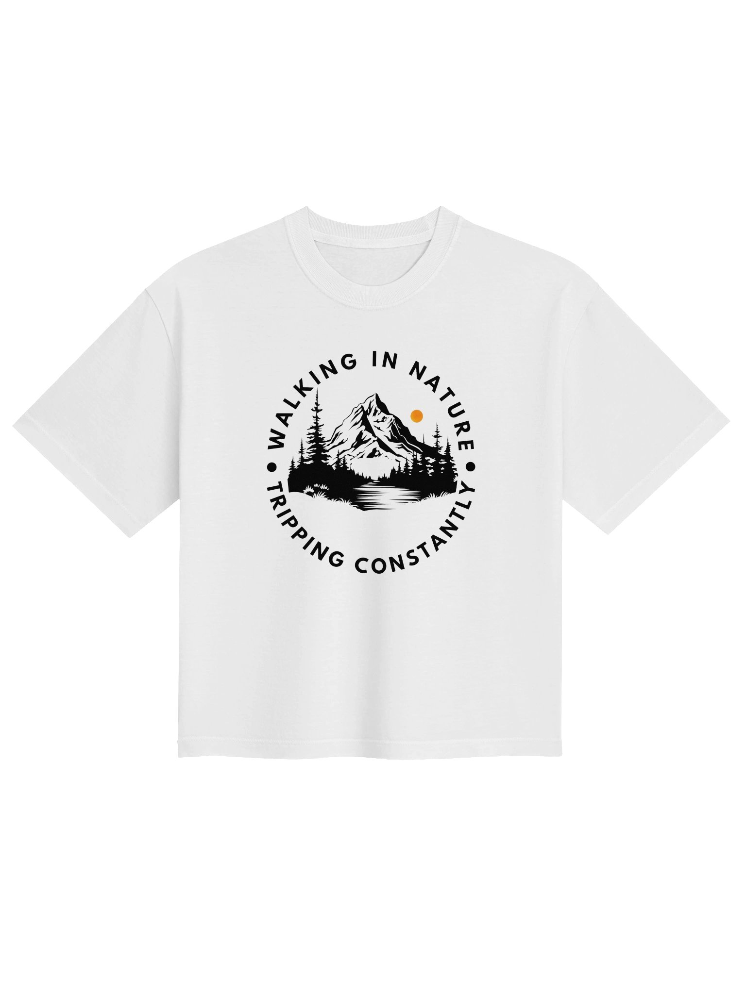 Walking in Nature, Tripping Constantly Women's Boxy T-Shirt product image (9)