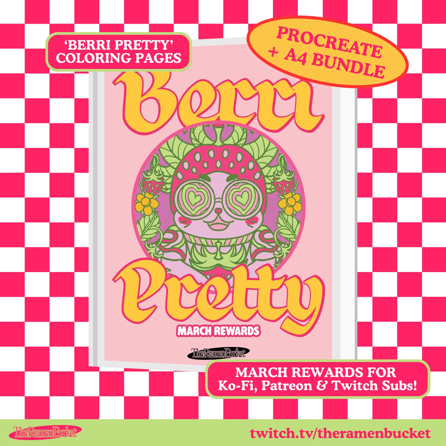 'BERRI PRETTY' Digital Coloring Pages product image (1)