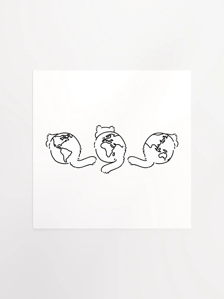 Planet Manul Trio - Matte Poster product image (1)