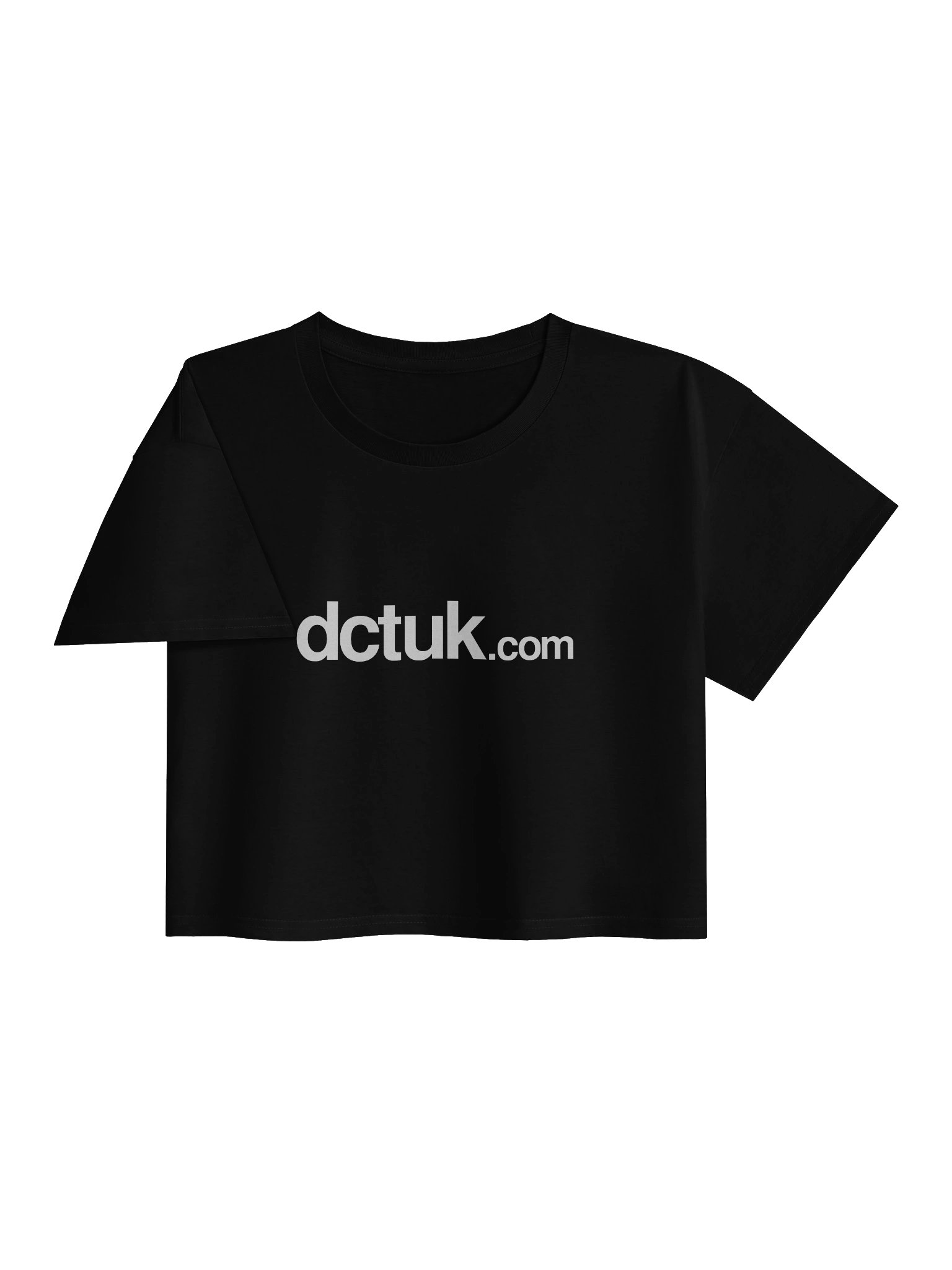 DCTUK Women's Crop Top White Logo product image (10)