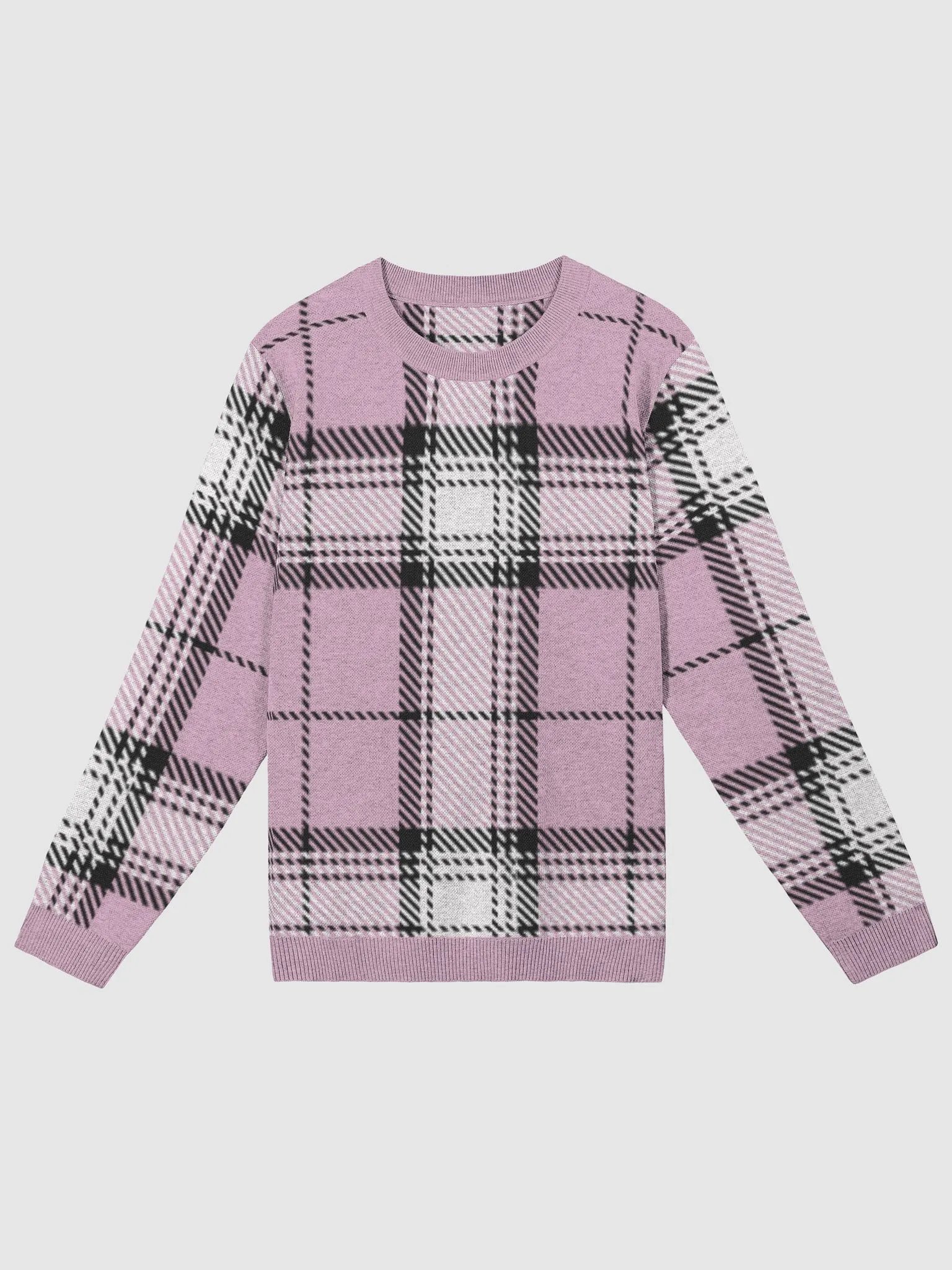 Checkered Cozy Classic Knit Sweater product image (2)