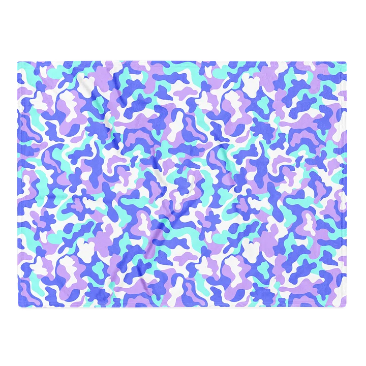 Bold Colorful Rainbow Camouflage Throw Blanket product image (2)