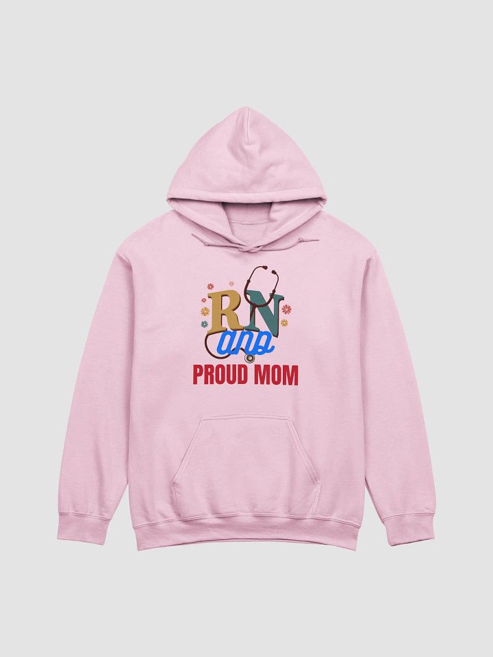 RN and PROUD MOM Stethoscope Hoodie product image (1)