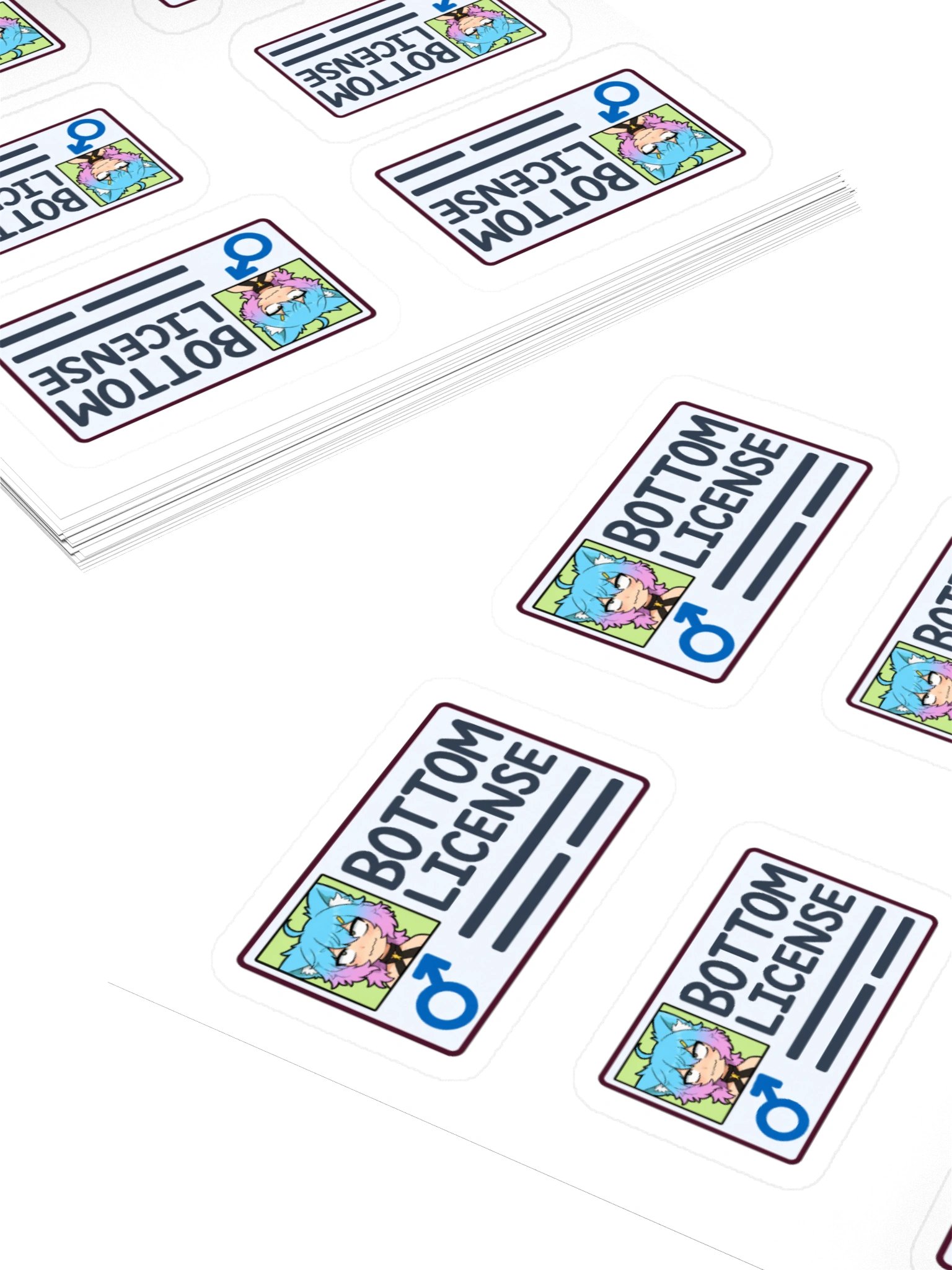 Bottom License Card Stickers product image (4)
