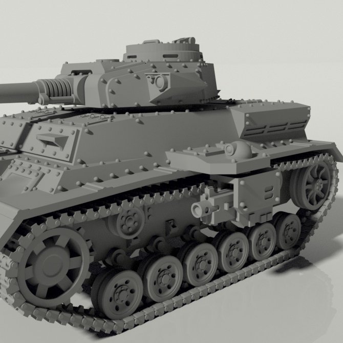 Grim StuG OR Grim Panzer IV Tank STLs product image (5)
