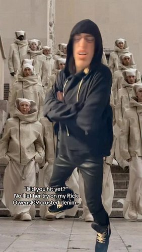 Safe from guys like you.. #rickowens #avantgarde #maternal #masculinity #femboy