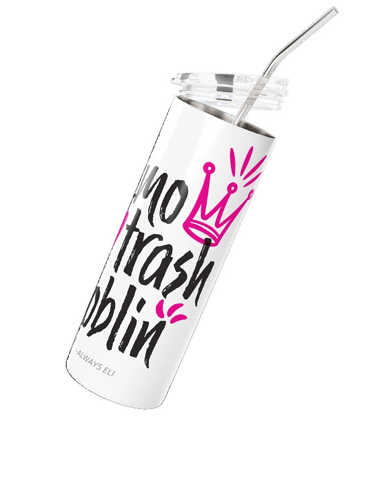 Emo Trash Goblin Stainless Steel Tumbler (White) product image (2)
