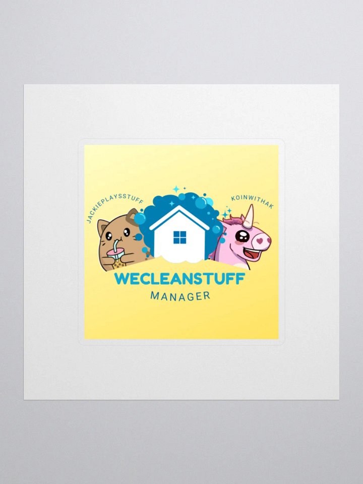 WECLEANSTUFF Manager Sticker product image (1)