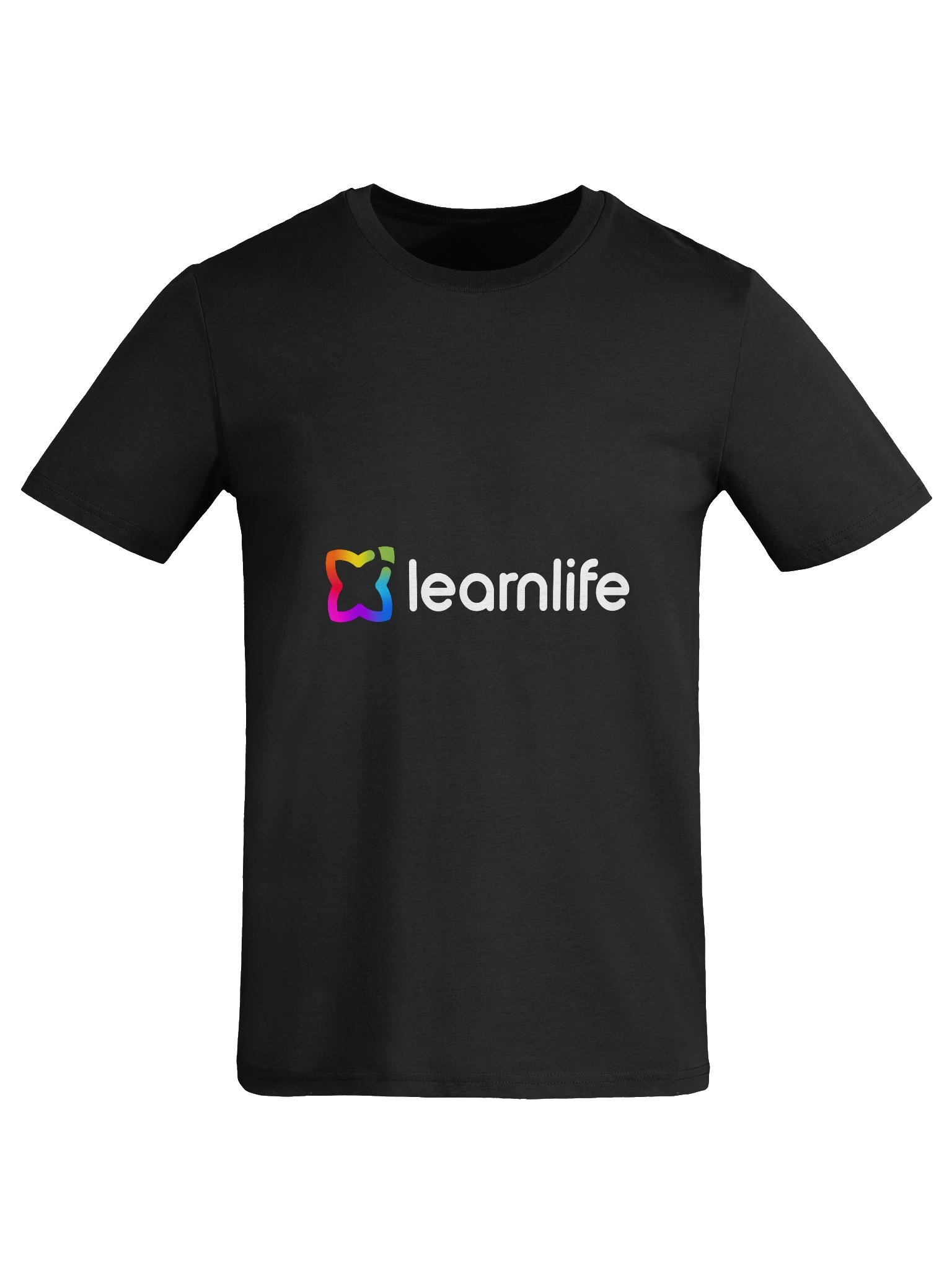 Adult/Teen Tee - Organic - Horizontal Logo - Rainbow & Charcoal product image (7)
