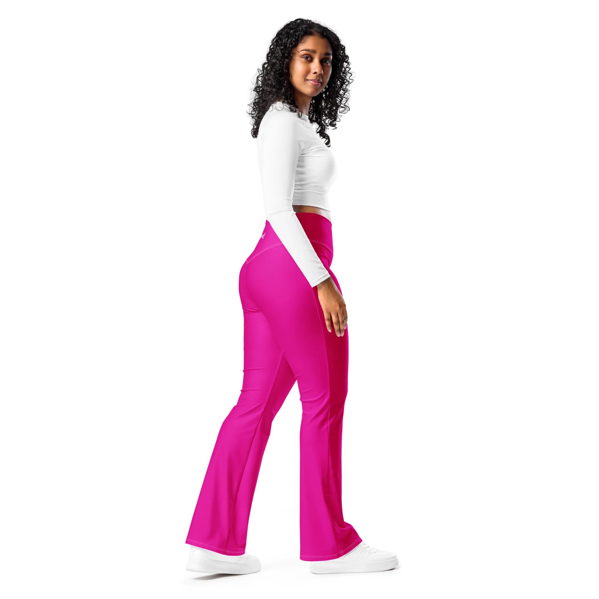 WyldFoxy Pink Flare Leggings product image (9)