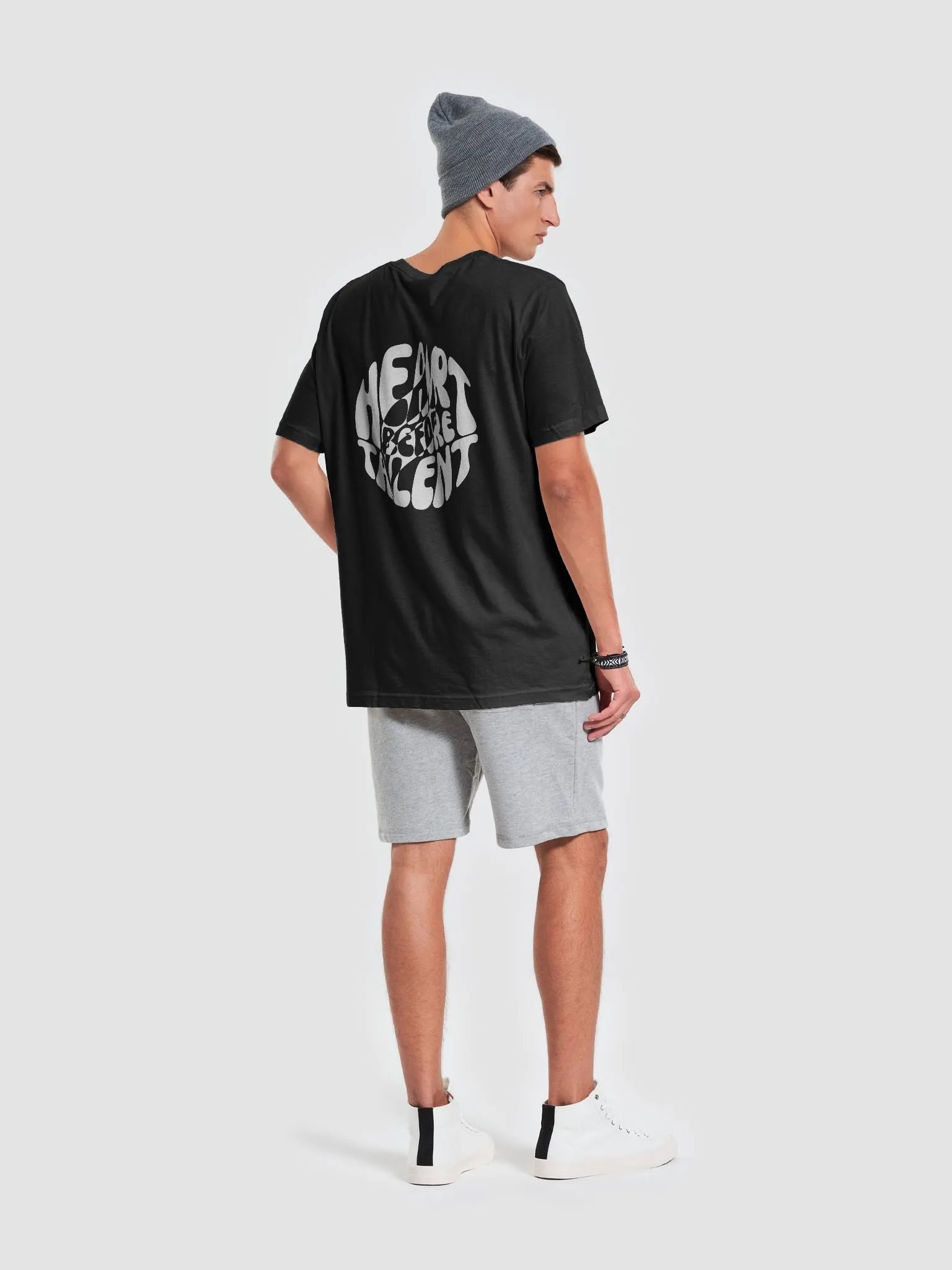 Heart Before Talent Tee | White product image (7)