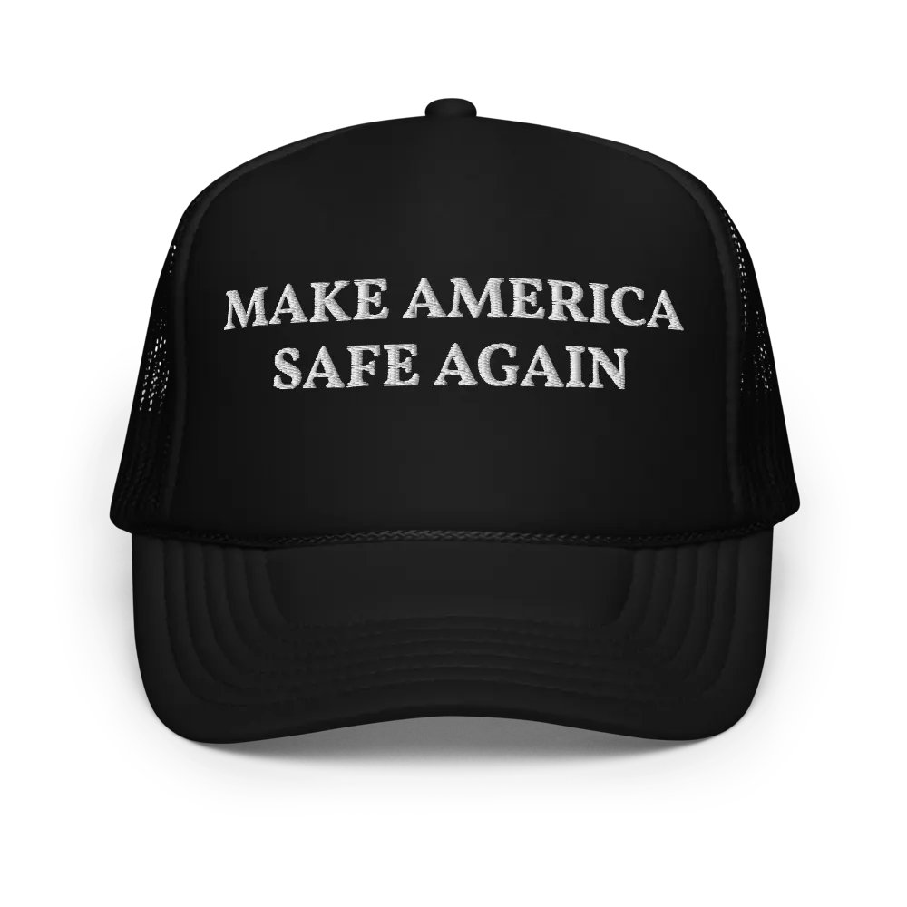 Make America Safe Again - Embroidered Trucker Hat Cap product image (1)