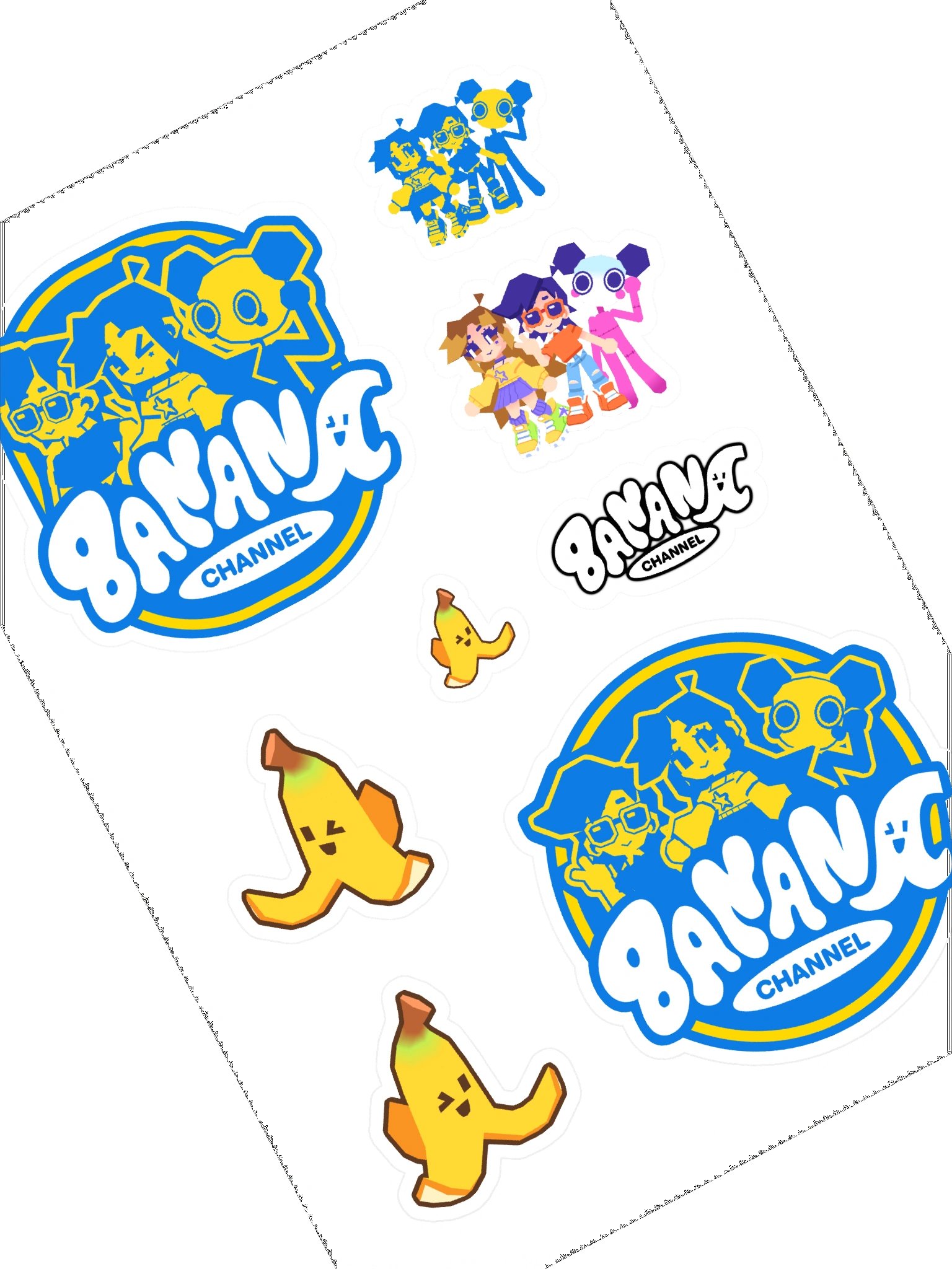 BANANA CHANNEL STICKER SHEET product image (2)