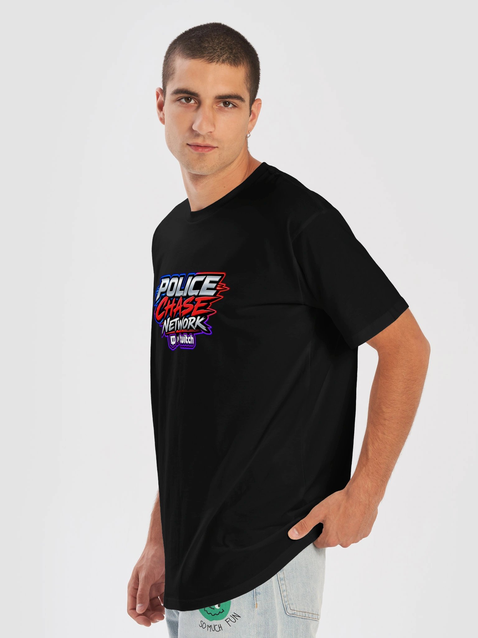Police Chase Network Neon Twitch Logo Tee - Premium Shirt product image (34)