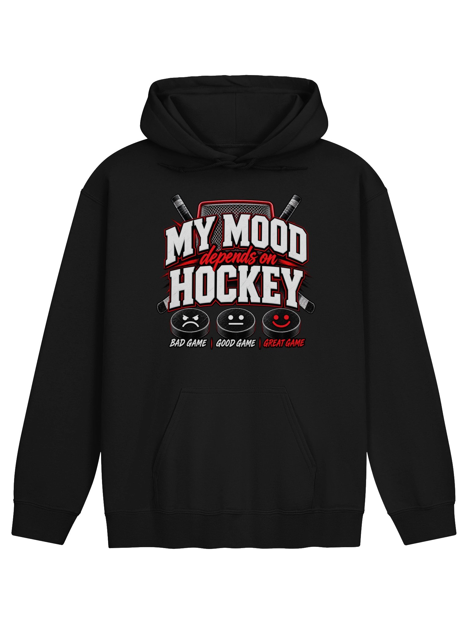 my mood depends on hockey hoodie product image (2)