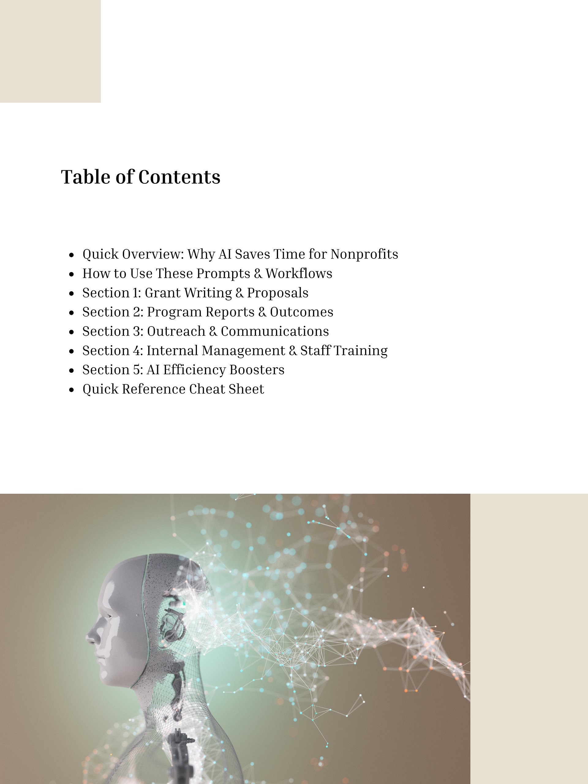 50 AI Prompts & Workflows for Nonprofit & Service Providers product image (2)