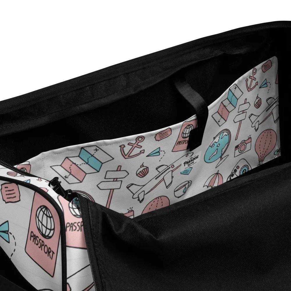 Travel Icons Canvas Duffle Bag product image (9)