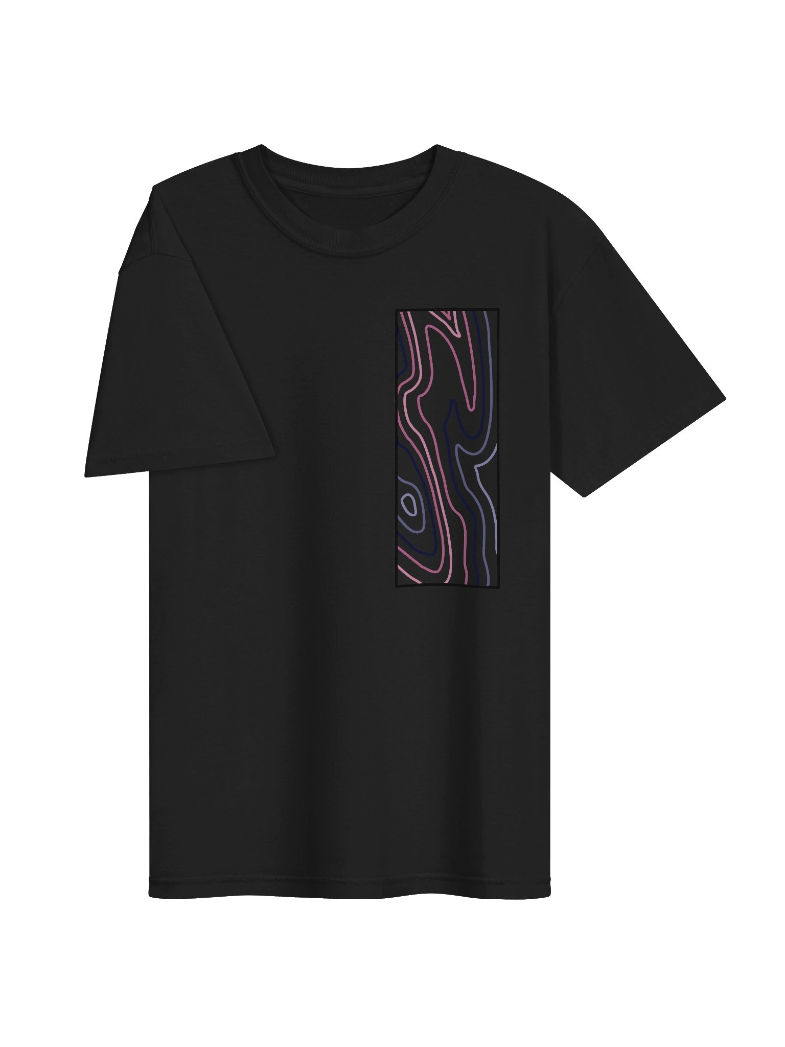 Omni topo map Regular Tee Vertical product image (3)