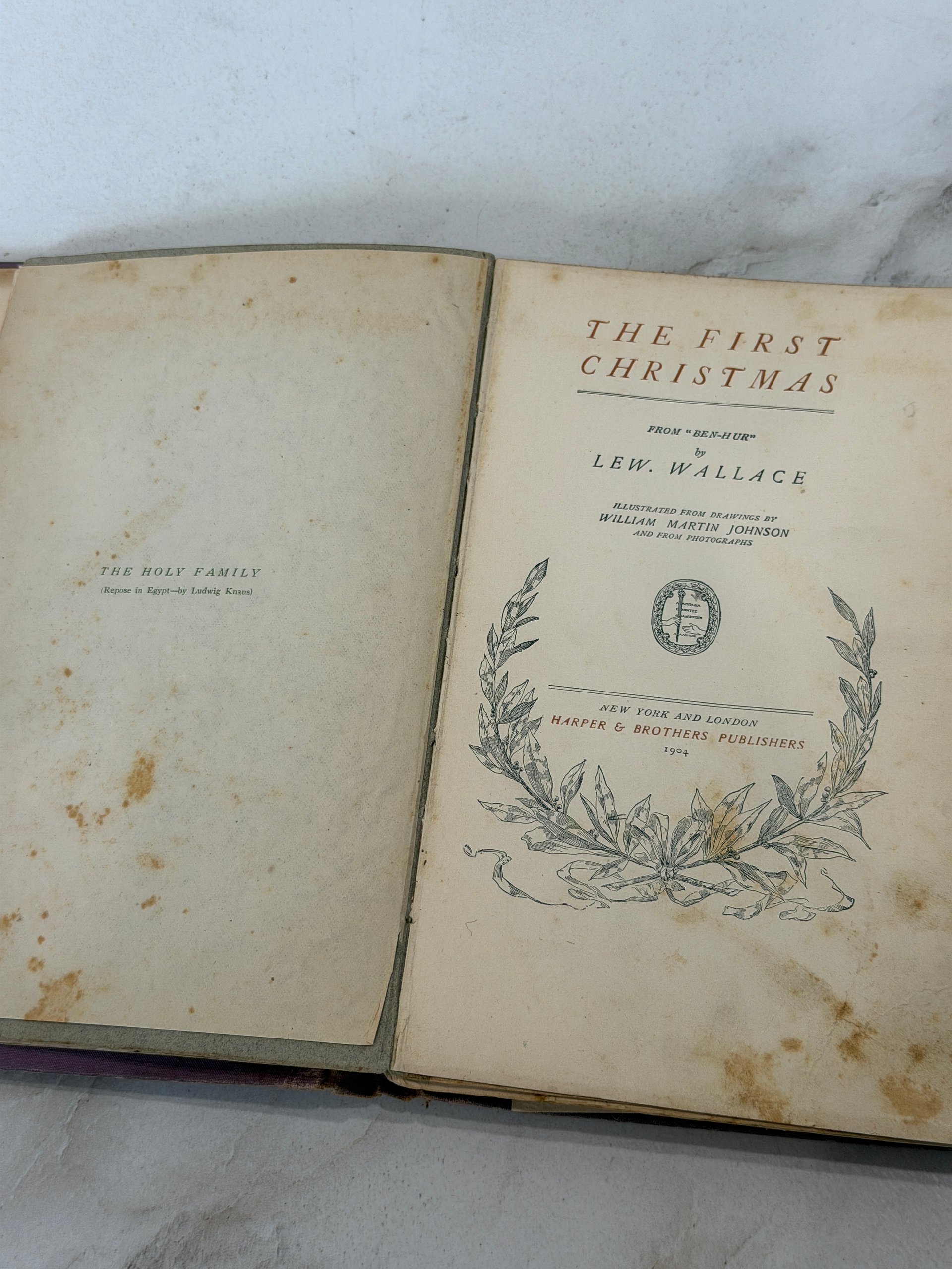 1904 | The First Christmas from Ben Hur | Lew Wallace | Antique Illustrated Christmas Book product image (4)