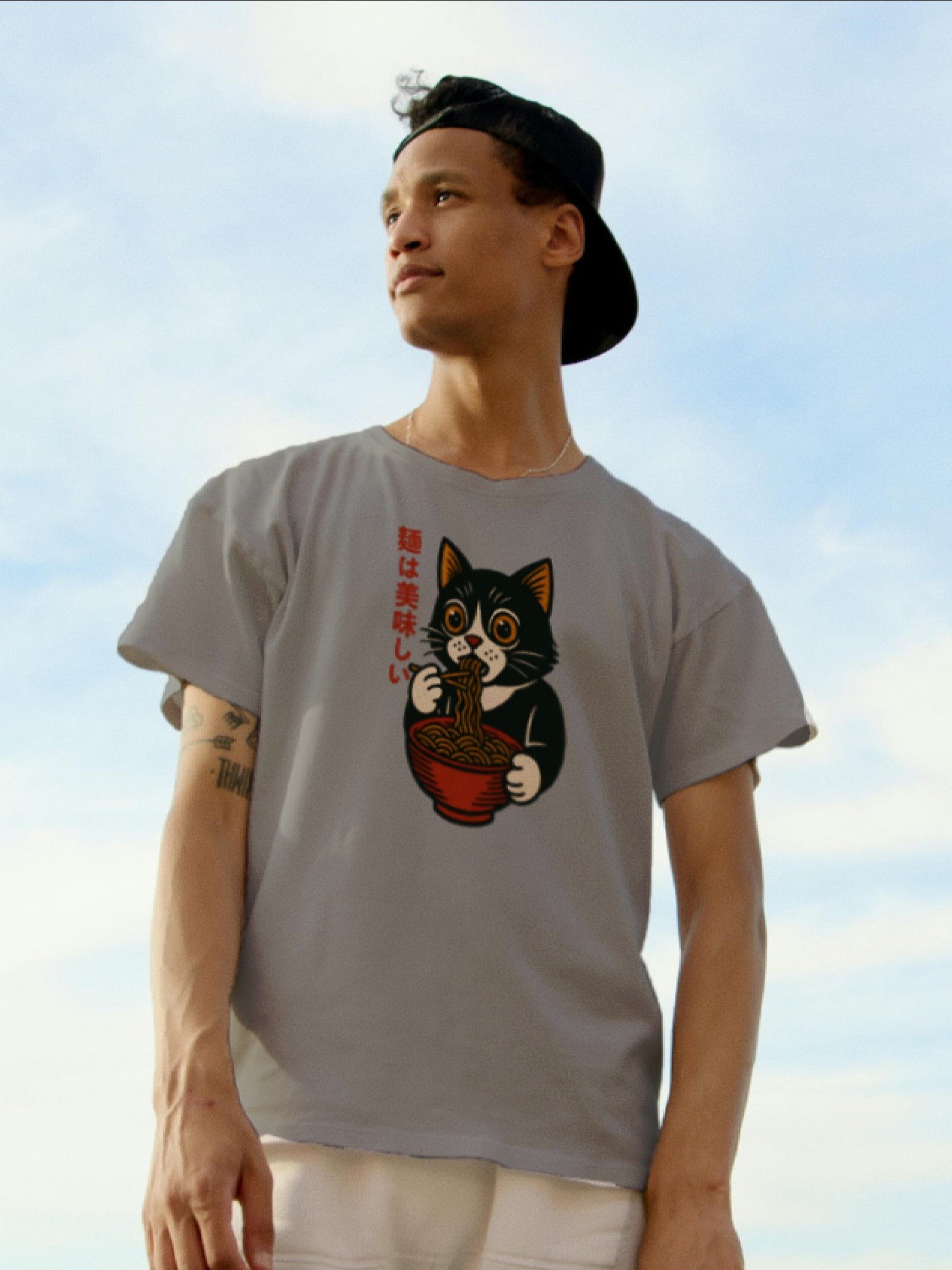 Noodle Cat Unisex Graphic Tee product image (1)