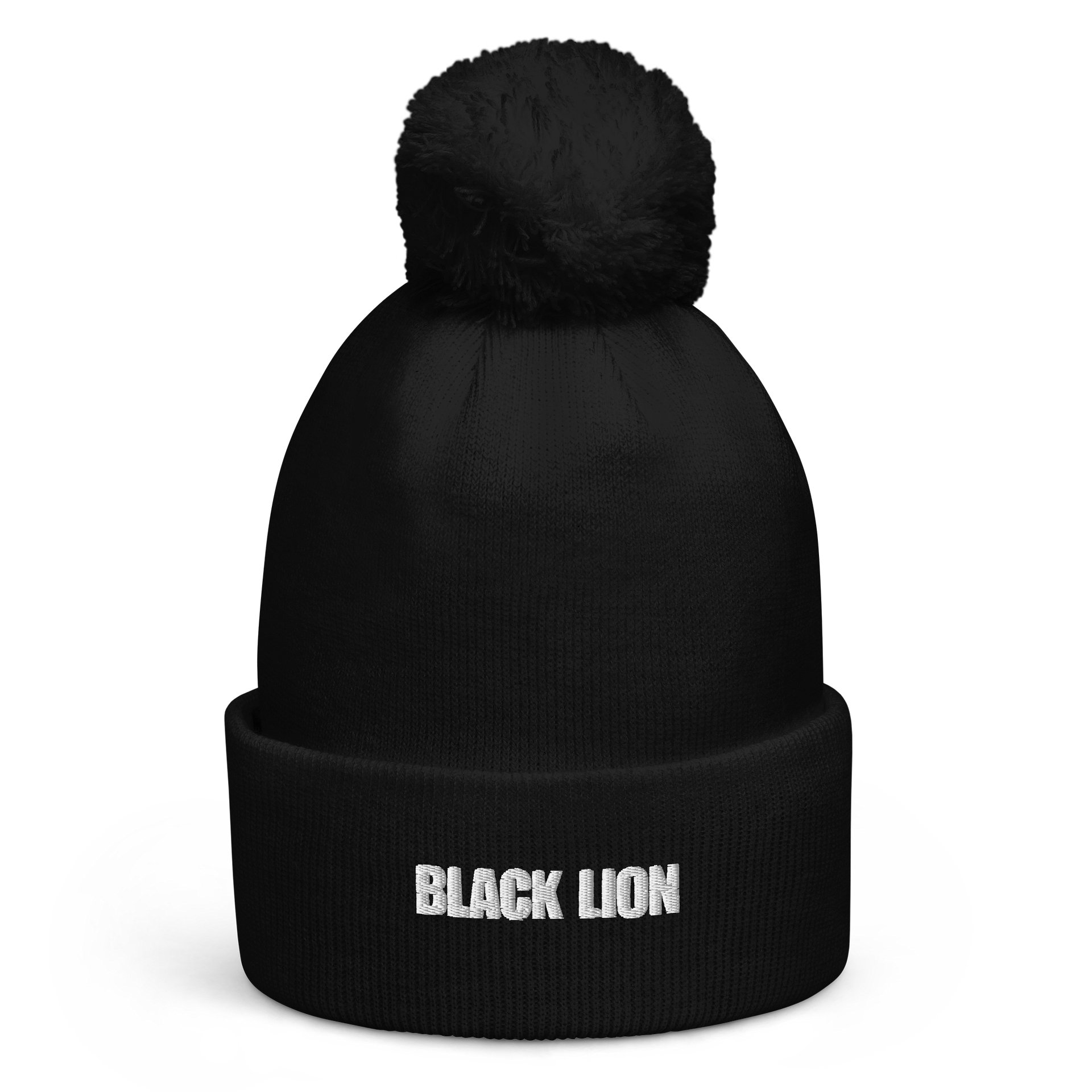 BLACK LION POM POM BEANIE product image (1)