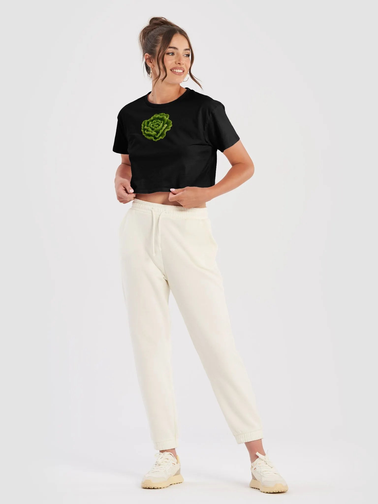 CozyAvocado Women's Premium Lettuce Crop Top #2 product image (5)