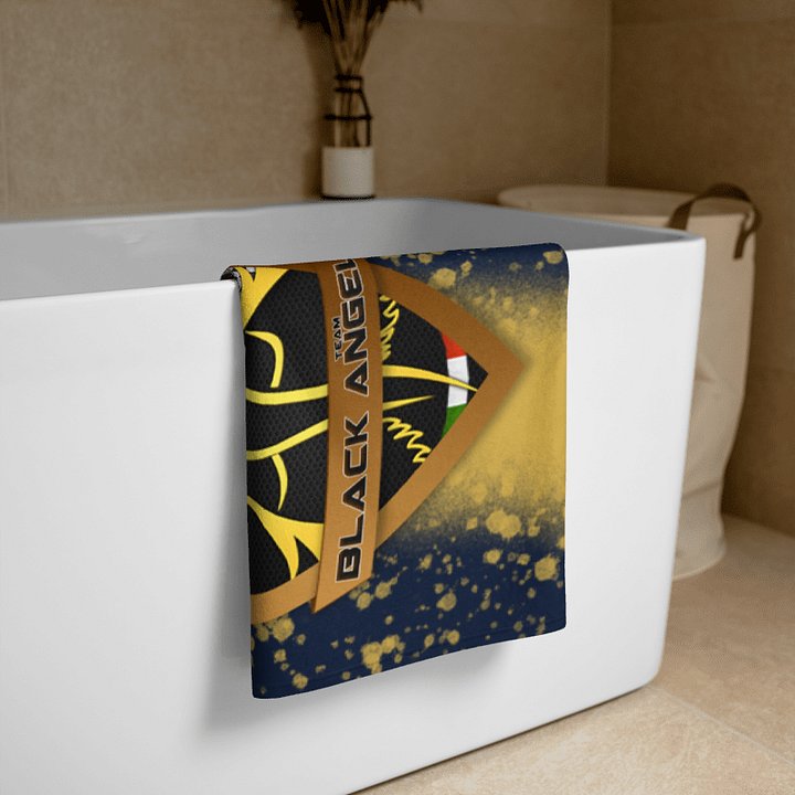 Black Angel Racing Team Towel Black & Yellow product image (2)